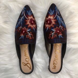 NWT Sam Edelman Aven Embroidered Mule